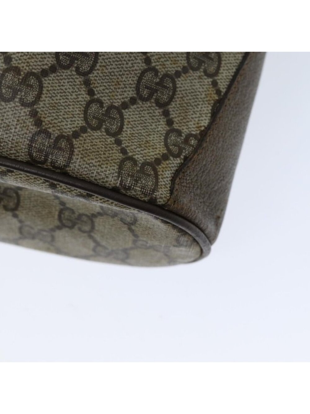 Authentic GUCCI Web Sherry Line GG Supreme Shoulder Bag Beige Red 41 02 034 - Picture 8 of 16